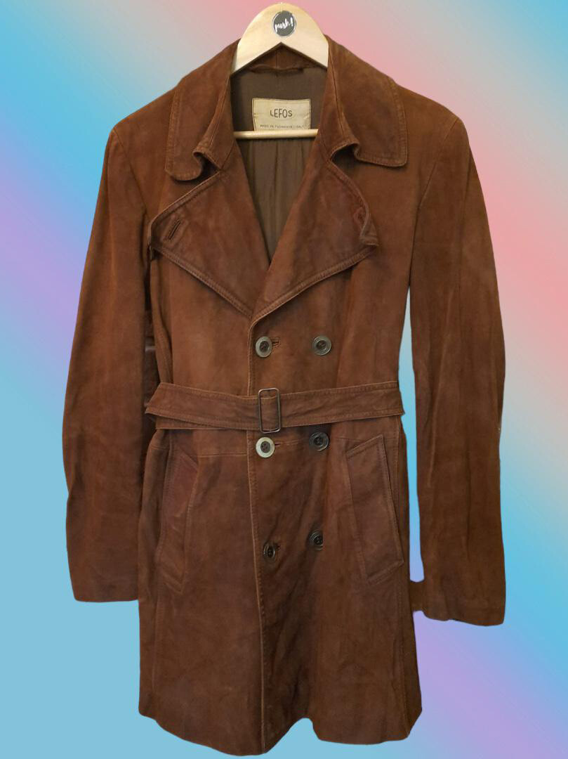 “LEFONS” Wildledermantel 80s Gr. S