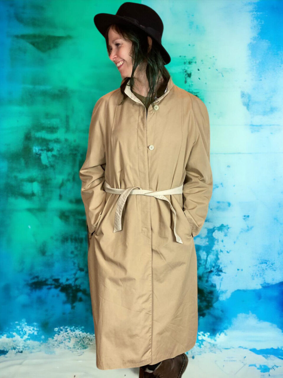 “Great Oxford” Wende-Trenchcoat 80s Gr. M