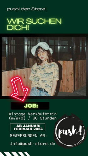 Stellenangebot Vintage-Verkaeufer/in
